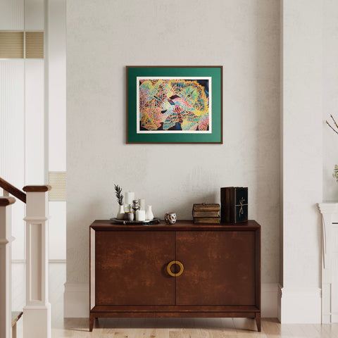 Glorious Butterflies Art Print - Jewel Colours Art