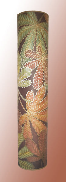 Horsechestnut Leaves Floor Lamp - Red Welcoming Art Lamplight - Free Standing Lamp