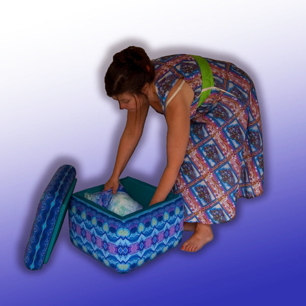 Persian Look Footstool Storage