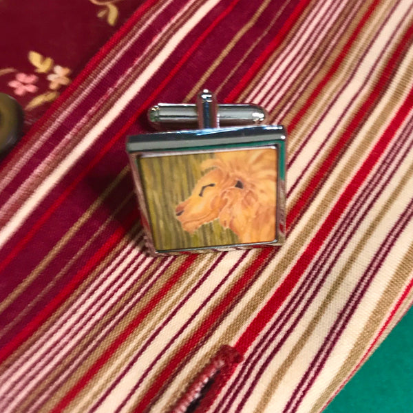 Smiling Lion Cuff Links - Gift for Him