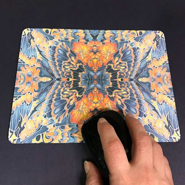 Contemporary Grey Blue Orange Placemats & Coasters - Table Mats -