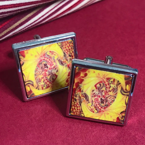 Smiling Lion Cuff Links - Gift for Him