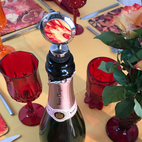 Butterfly Bottle Stopper - Red Bottle Bung - Meikie Designs - Gift for her - Hostess Gift