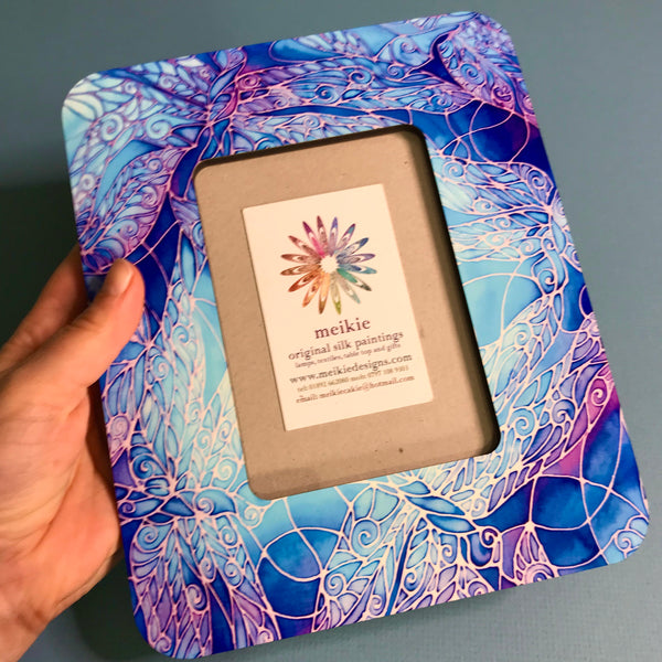 Blue Purple Turquoise Dragonfly Photo Frame