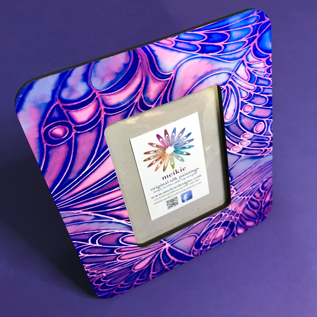 Purple Blue Butterfly Photo Frame