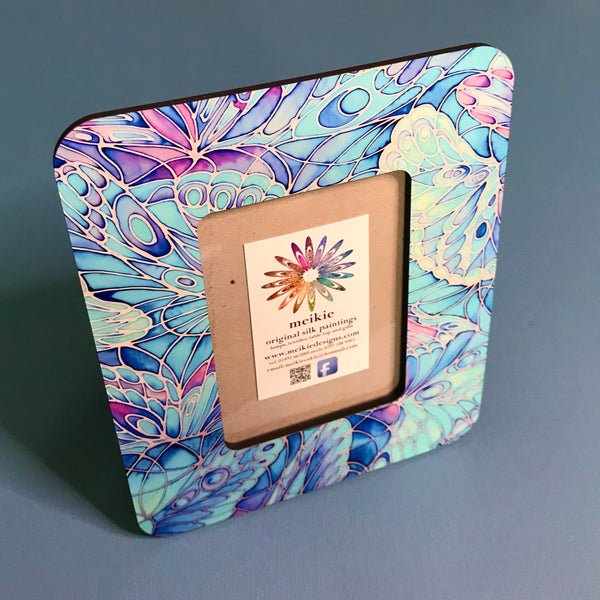 Blue Purple Turquoise Dragonfly Photo Frame