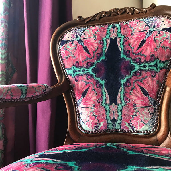 Designer Butterfly Antique Chair Upholstery Bespoke Upholstery for Antiques