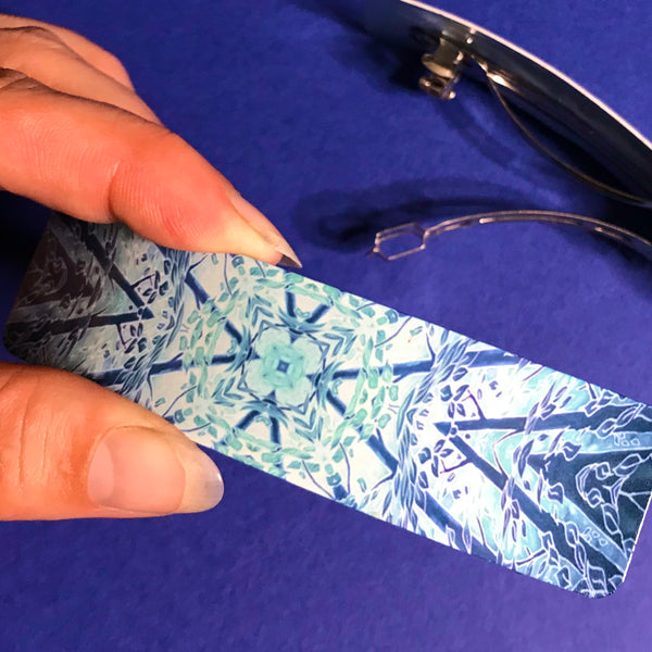 Teal Star Stripes Hair Clip - Blue Green Turquoise Hair Barrette