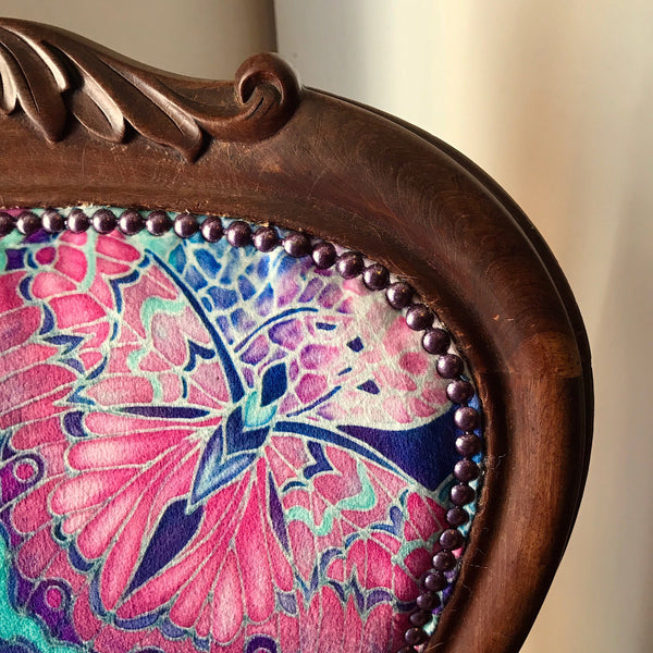 Designer Butterfly Antique Chair Upholstery Bespoke Upholstery for Antiques