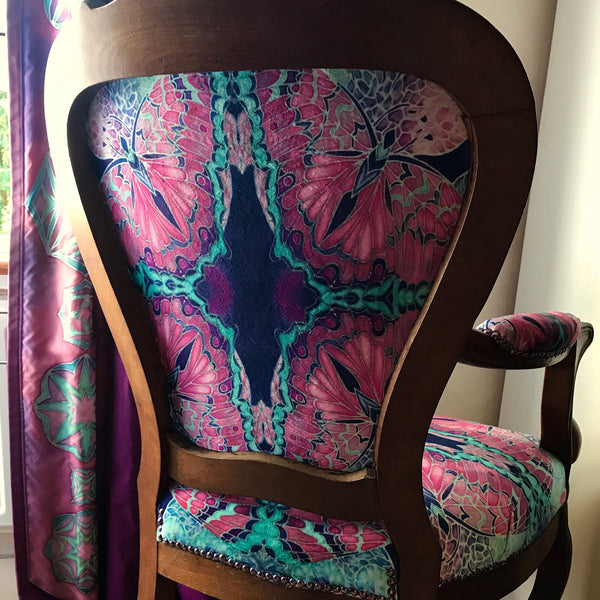 Designer Butterfly Antique Chair Upholstery Bespoke Upholstery for Antiques