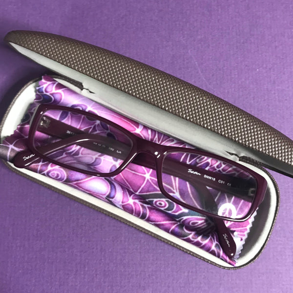 Plum butterfly practical and beautiful screen cleaning cloth for phone, tech pad, computer, plus glasses, sunglasses and camera lenses