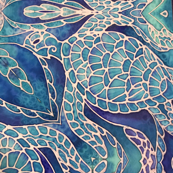 Blue Turtle Mandala Square Mats & Coasters - Sea Life Table Mats