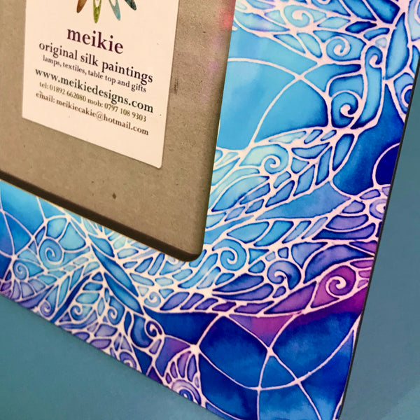 Blue Purple Turquoise Dragonfly Photo Frame