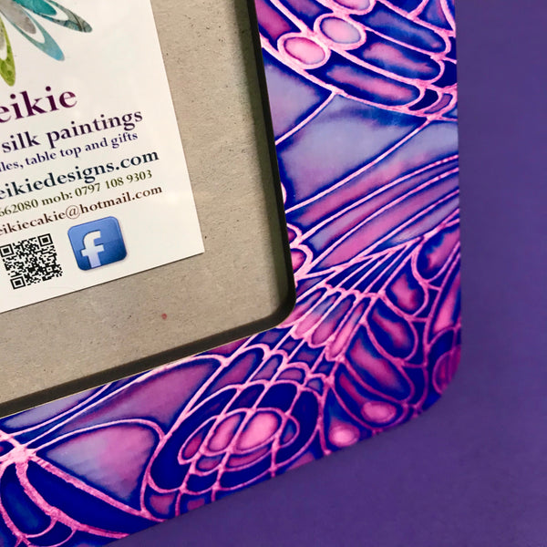 Purple Blue Butterfly Photo Frame