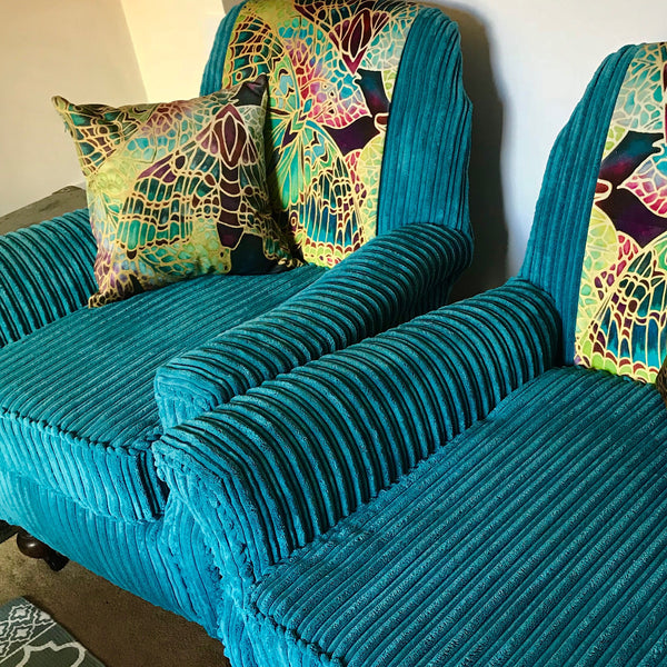 Armchair backrest washable decorative strip - Bespoke Upholstery.