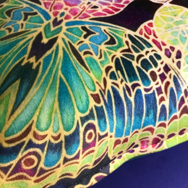 Green Butterfly Velvet Cushions. Green Lime Velvet Cushions