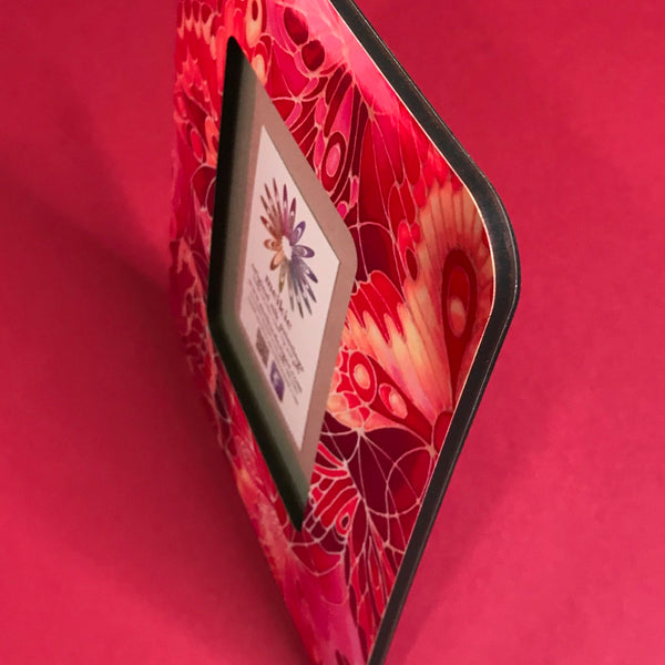 Bright Pink and Red Butterfly Photo Frame