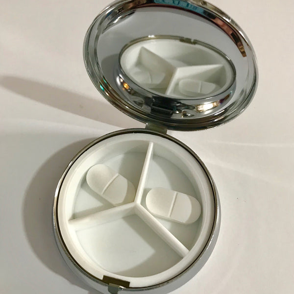 Blue Dragonflies Large Pill Box - Stud Earing Jewellery Box