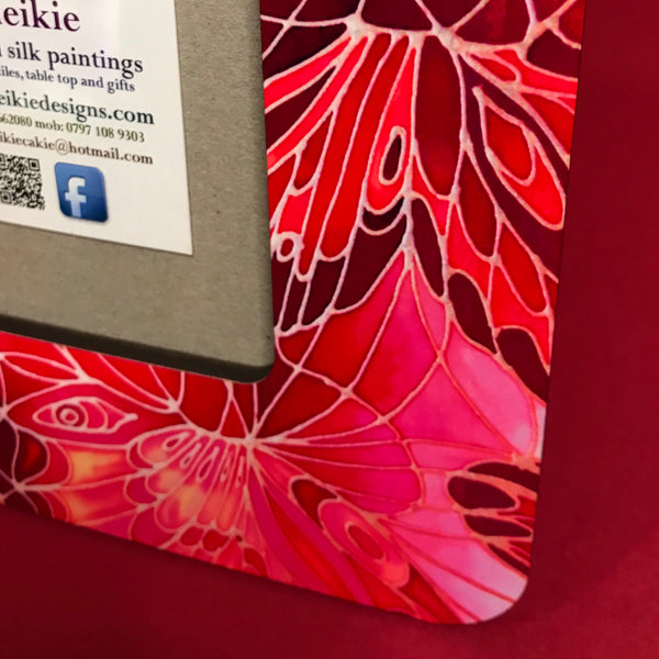 Bright Pink and Red Butterfly Photo Frame