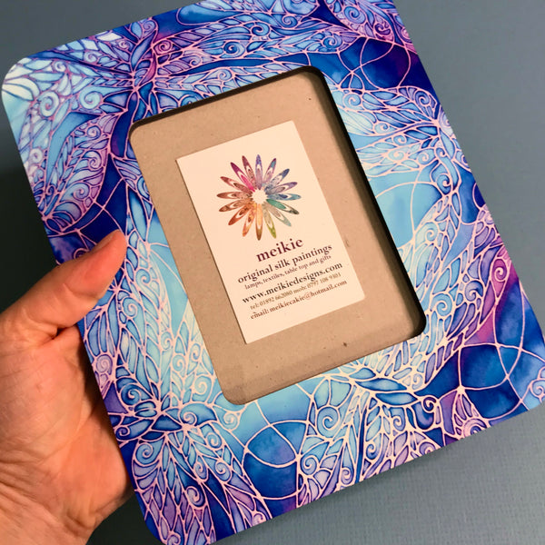 Blue Turquoise Butterfly Photo Frame