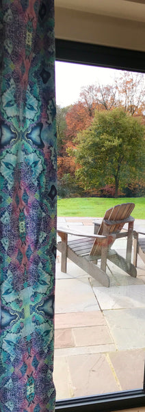 Pink Green Charcoal Butterfly Designer Luxury Velvet fabric for curtains, upholstery and soft furnishings