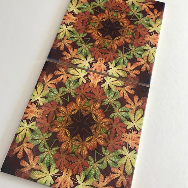 Contemporary Tiles Mixed Leaves - Green terracotta Leaves Tiles - Beautiful Bohemian Ceramic Tile