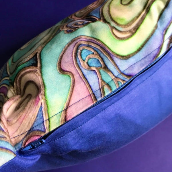 Contemporary Pebbles in Water Cushion -  - blue Green Turquoise Pillow - Blue Green Throw pillow