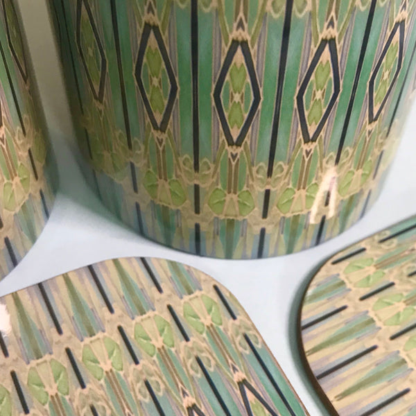 Deco Style duck egg, sage, turquoise Table Mats - green chopping boards