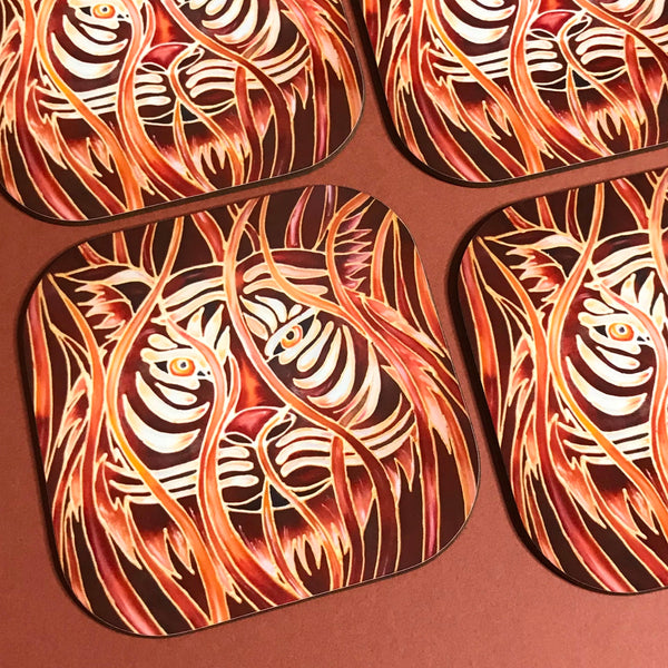 Tiger Mug & Coaster - Tiger Mug Box Set - Majestic Tiger Mug - Wildlife Lovers Mug Gift