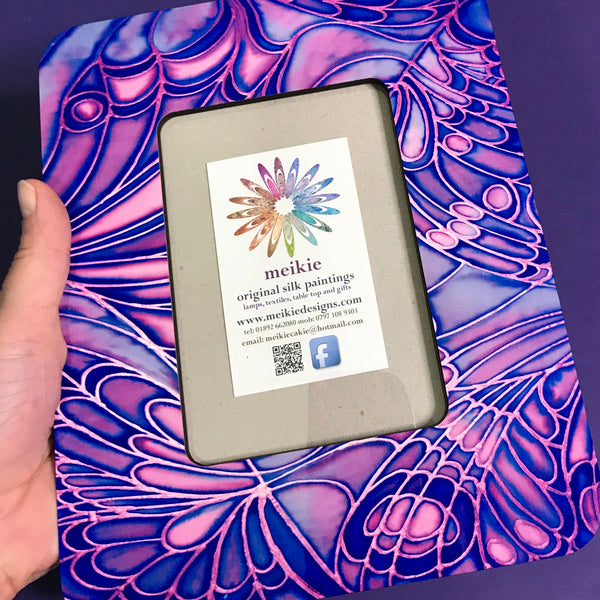Purple Blue Butterfly Photo Frame
