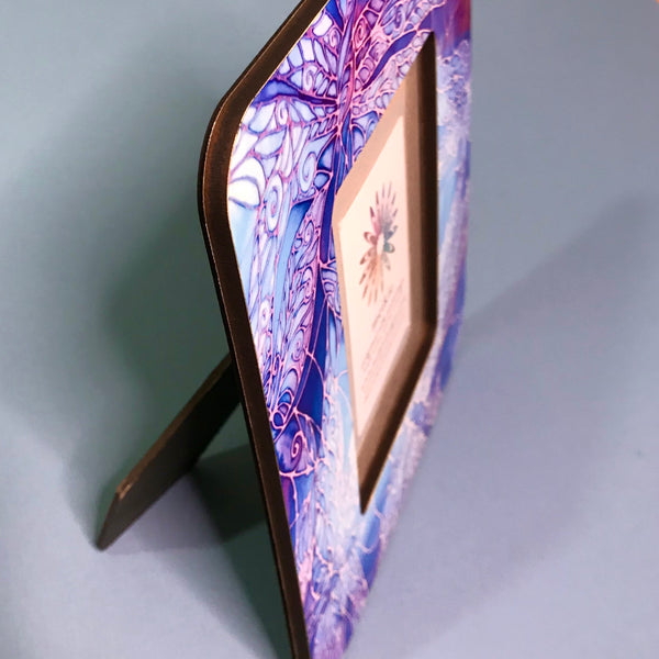 Blue Purple Turquoise Dragonfly Photo Frame