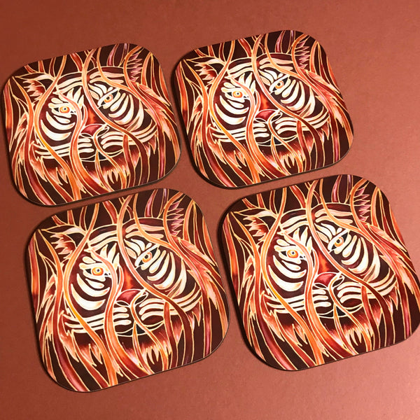 Tiger Mug & Coaster - Tiger Mug Box Set - Majestic Tiger Mug - Wildlife Lovers Mug Gift