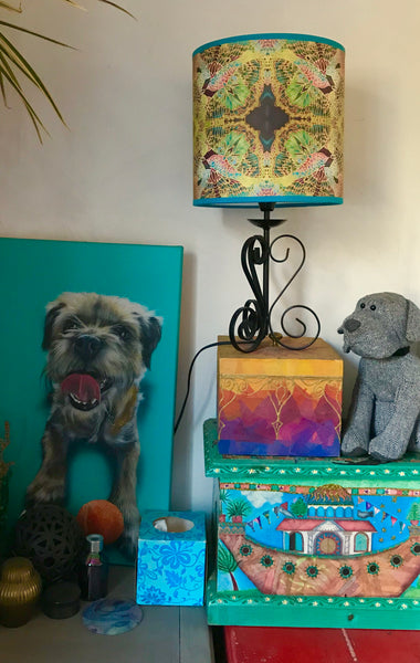 Butterfly Lamp shade - Butterfly Drum Shade - Atmospheric lamp Shade