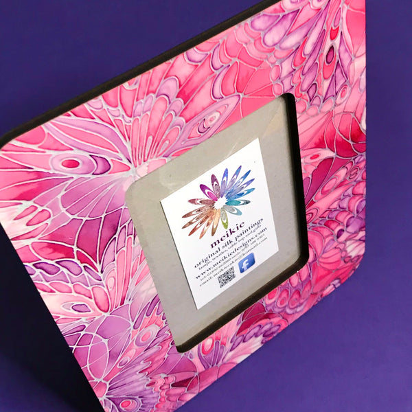 Bright Pink and Red Butterfly Photo Frame