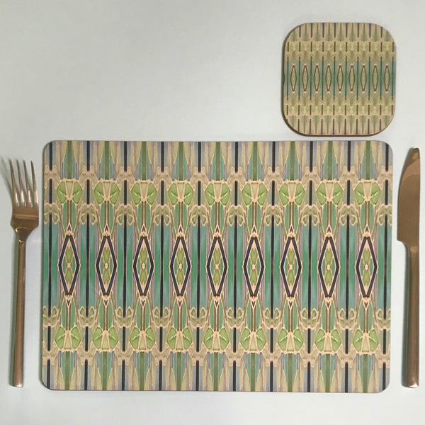 Deco Style duck egg, sage, turquoise Table Mats - green chopping boards