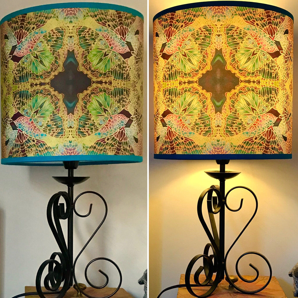 Butterfly Lamp shade - Butterfly Drum Shade - Atmospheric lamp Shade