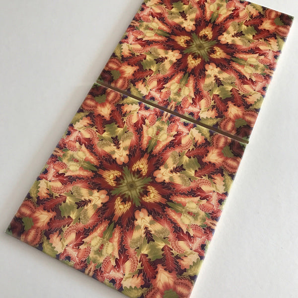 Contemporary Tiles Mixed Leaves - Green terracotta Leaves Tiles - Beautiful Bohemian Ceramic Tile