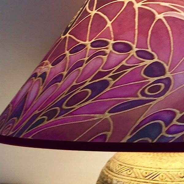 Butterfly Wings Lamp Shade - rich plum Pendant Shade - Atmospheric lamp Shade