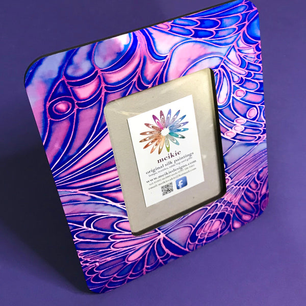 Purple Blue Butterfly Photo Frame