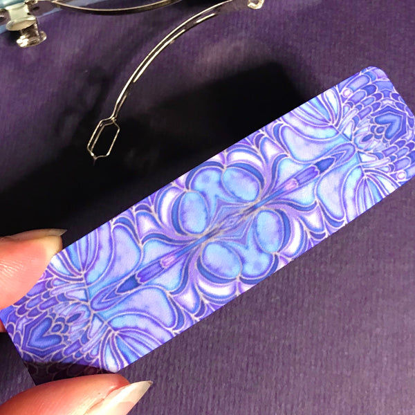 Blueberry Butterflies hair clip, barette, hairslide, stocking filler, gift for her, gift for woman, gifts for girls, pretty presents.