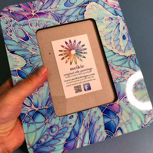 Blue Turquoise Butterfly Photo Frame