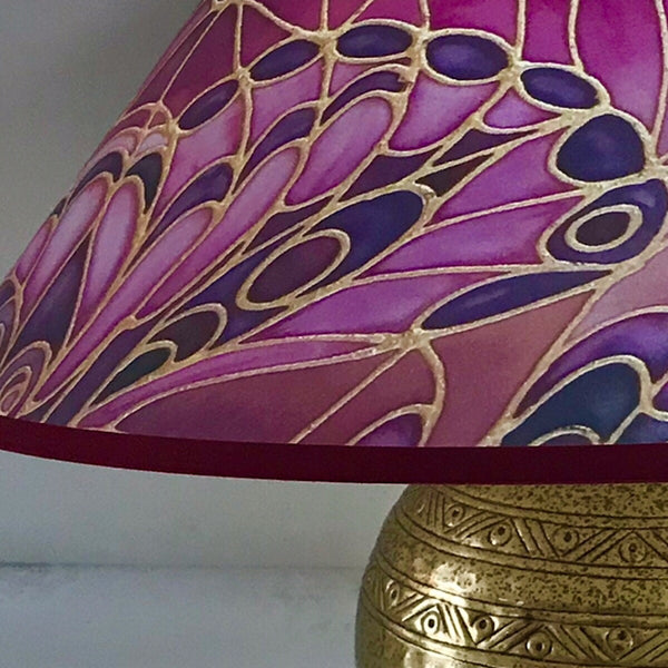 Butterfly Wings Lamp Shade - rich plum Pendant Shade - Atmospheric lamp Shade