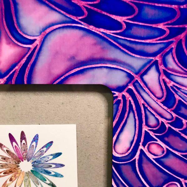 Purple Blue Butterfly Photo Frame