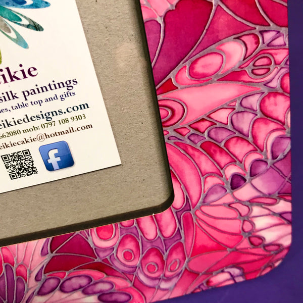 Bright Pink and Red Butterfly Photo Frame