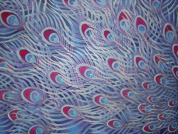 Peacock Feathers Signed Print - Pretty Peacock Art Print - Living Room Art - Bedroom Art