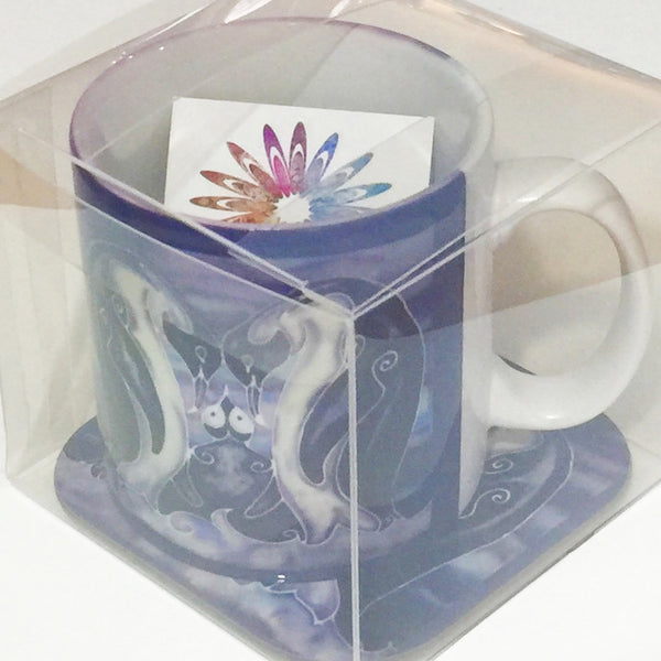 Cute Penguin Family Mug - Penguin Box Set - Warm Sunset Penguin Gift