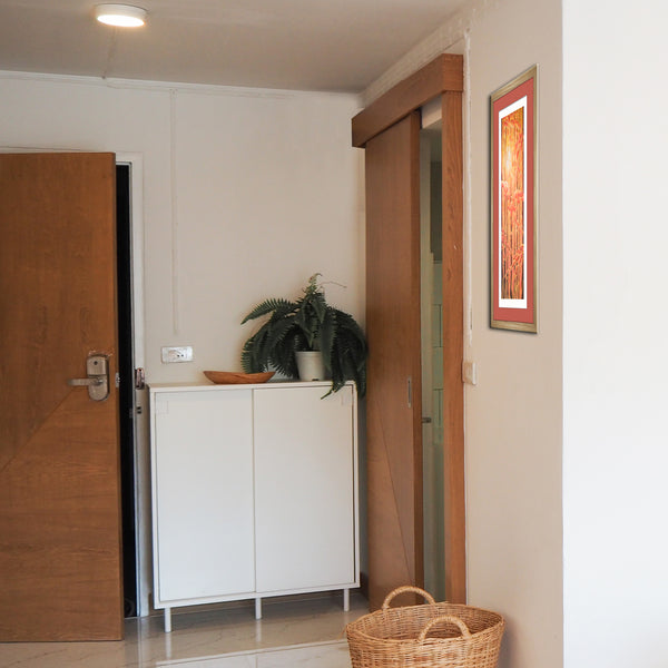 Autumn Glow Signed Print - Burnt Orange Gold Chocolate Forest Print Art