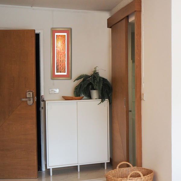 Autumn Glow Signed Print - Burnt Orange Gold Chocolate Forest Print Art