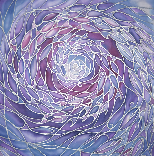 Lilac Shoal Art Print - Marine Life Art - Lilac bathroom art - Lilac Bedroom art