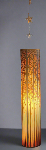 Trees Contemporary Floor Lamp  - 1m Tube Beautiful Art Lamp - Cathedral Tall Light